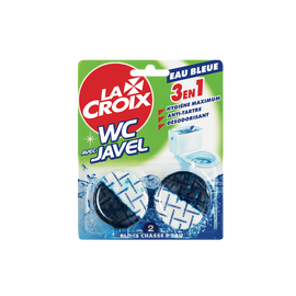 Bloc pour chasse d'eau avec javel Eau Bleue LA CROIX, 2 blocs