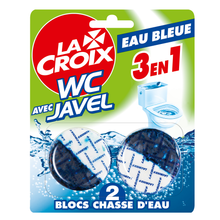 Bloc chasse d'eau WC javel Eau Bleue LA CROIX - x2