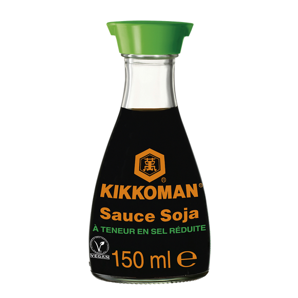 Sauce soja à teneur réduite en sel KIKKOMAN, 150ml