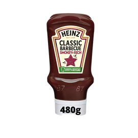Ketchup barbecue classique HEINZ, flacon souple de 480g, 400ml