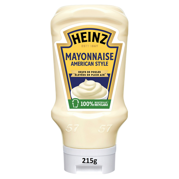 Mayonnaise HEINZ, flacon souple de 215g