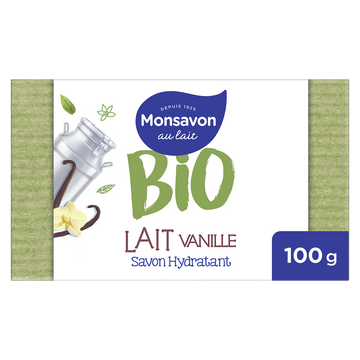 savon lait vanille bio MONSAVON, 100g