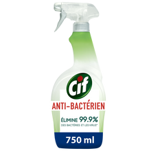 Spray désinfectant antibactérien multi-usages sans javel CIF 750ml