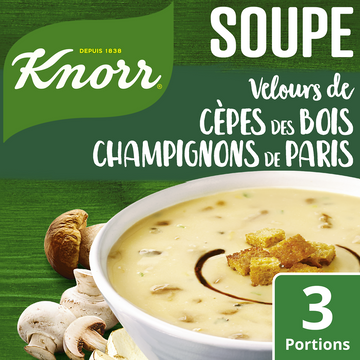 Soupe moments Gourmets velours cèpes des bois KNORR, sachet de 91g