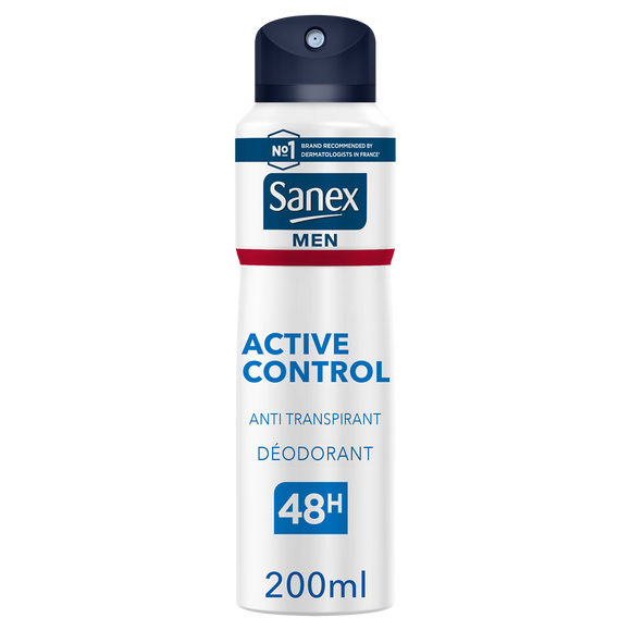 Déodorant Homme 48h active control SANEX, Spray 200ml