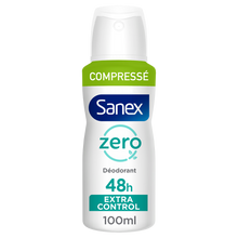 Déodorant protect&control 0% SANEX, spray compressé de 100ml