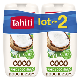Douche origine coco nourrissante TAHITI, flacon 2x250ml