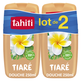 Gel douche origine fleurs de tiaré sensuelle TAHITI 2x250ml