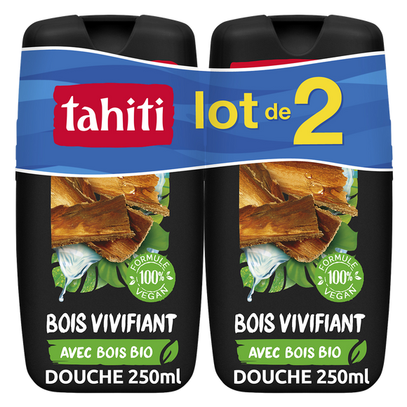 Douche origine Bois des Tropiques rafraîch.TAHITI fl.2x250ml