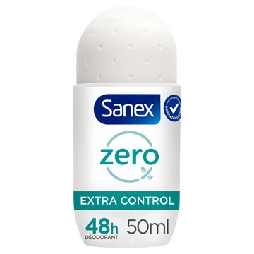 Déodorant extra control 0% 48h SANEX, bille de 50ml