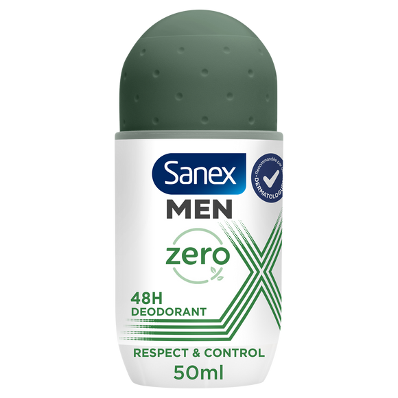 Déodorant bille homme SANEX men respect & control 0% - 50ml