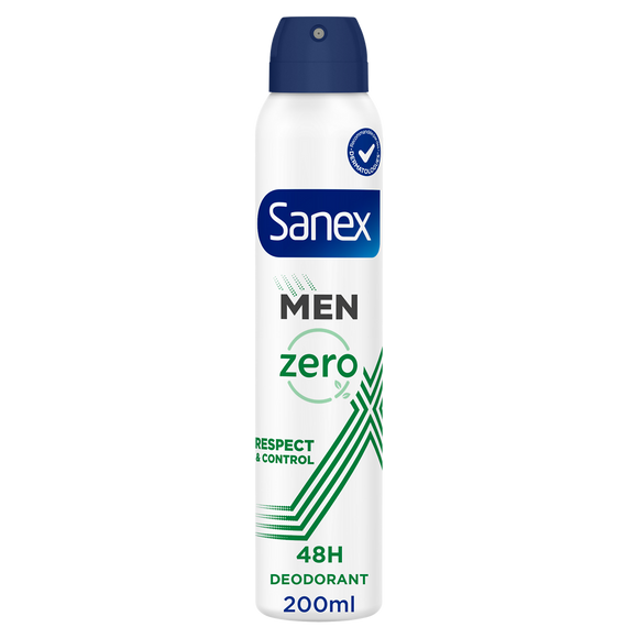Déodorant homme SANEX Men 0% respect & control - spray 200ml