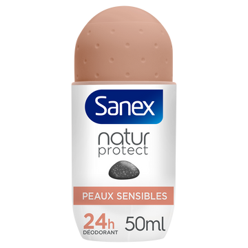 Déodorant pierre d'alun peaux sensibles SANEX bille 50ml