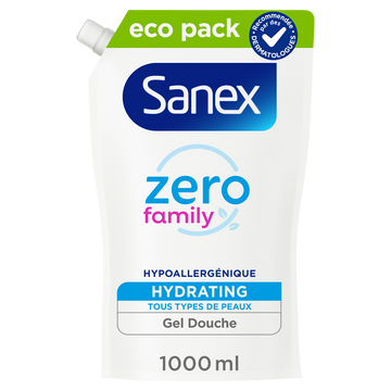 Gel douche essentiel famille doypack SANEX 1litre