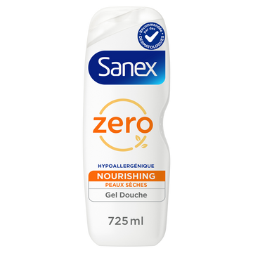 Gel douche essentiel peaux sèches SANEX 0% flacon 725ml