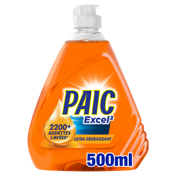 Liquide vaisselle super dégraissant PAIC EXCEL 500ml