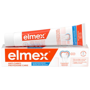 Dentifrice anti-caries blancheur douce 0 colorant ELMEX 75ml
