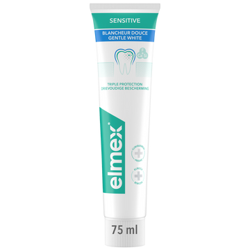 Dentifrice sensitive blancheur douce 0 colorant ELMEX 75ml