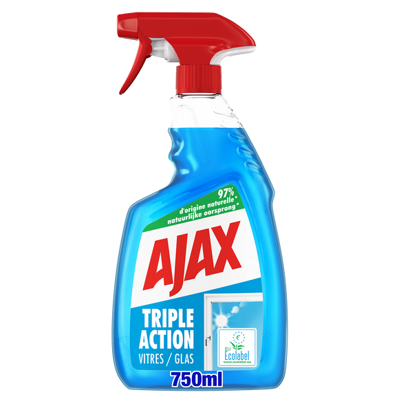 Nettoyant vitres triple action AJAX pistolet 750ml
