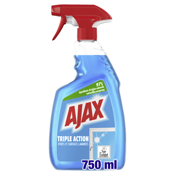 Nettoyant vitres triple action AJAX - spray 750ml