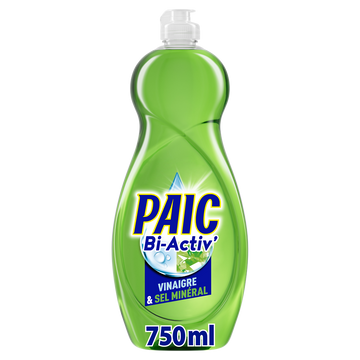 Liquide vaisselle vinaigre & sel minéral PAIC fl.750ml