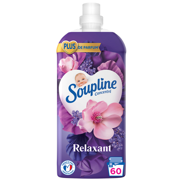 Adoucissant concentré SOUPLINE 3D Fraîcheur parfumée magnolia - 1,28L