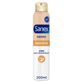 Déodorant dermo sensible en aerosol Antitranspirant SANEX 200ml