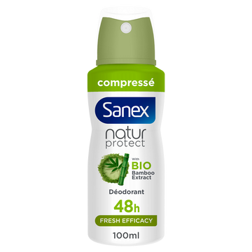 Déodorant spray natur protect bamboo fraicheur efficace SANEX 100ml