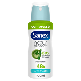 Déodorant natur protect bamboo anti traces blanches compressé SANEX 100ml