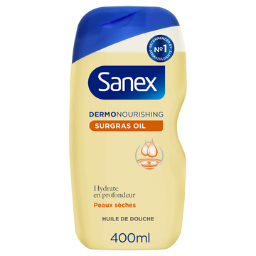 Huile de douche corps dermo nourrissante surgras SANEX 400ml