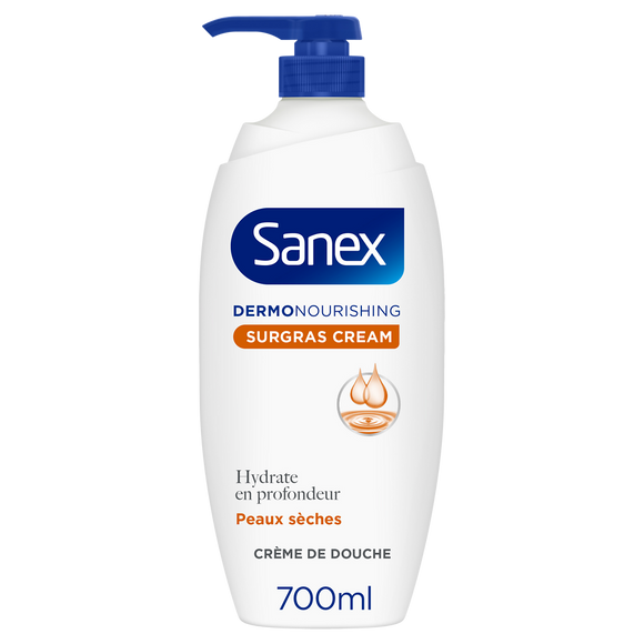Gel douche crème nourrissante dermo protecteur SANEX 700ml fl pompe