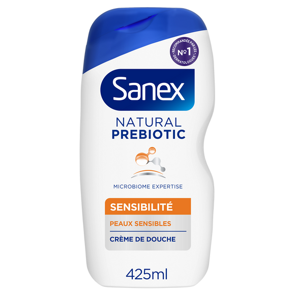 Gel douche natural prébiotic peau sensible SANEX 425ml