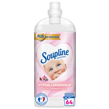 Adoucissant concentré SOUPLINE hypoallergénique 1,35l - 64 lavages