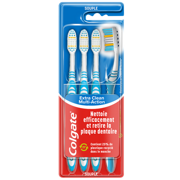 Brosse à dents multiaction souple COLGATE x4