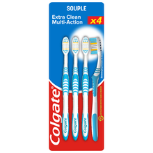 Brosse à dents multiaction souple COLGATE x4
