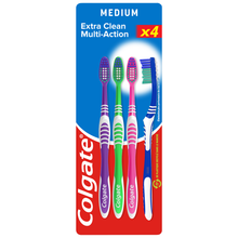 Brosse à dents multiaction medium COLGATE, x4