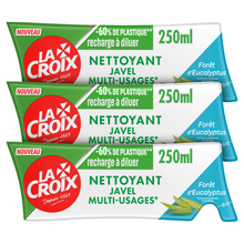 Eau de Javel LA CROIX Eucalyptus multi-usage à diluer 3x250mL
