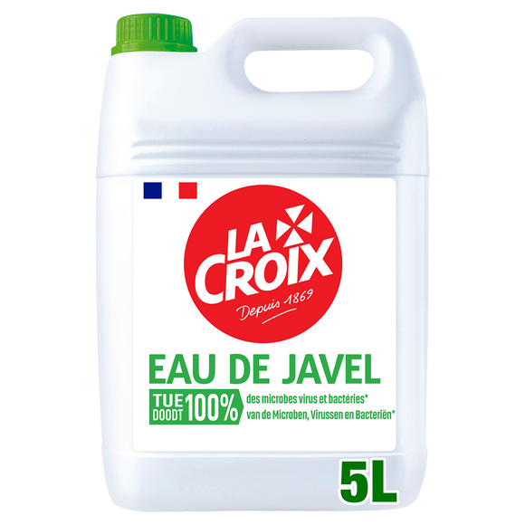 Eau de javel traditionnelle LA CROIX flacon 5L