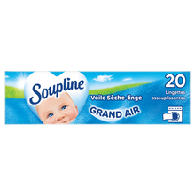 Adoucissant lingettes Sèche-linge Grand Air SOUPLINE, x20