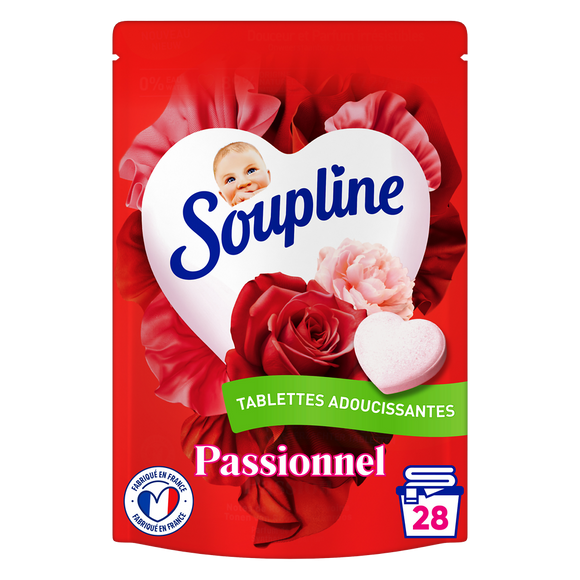 Assouplissant coeurs émotions rose SOUPLINE X28 336g