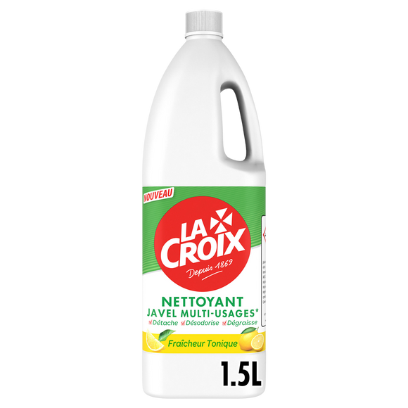 Eau de Javel LACROIX traditionnel multi-usage Citron 1,5L