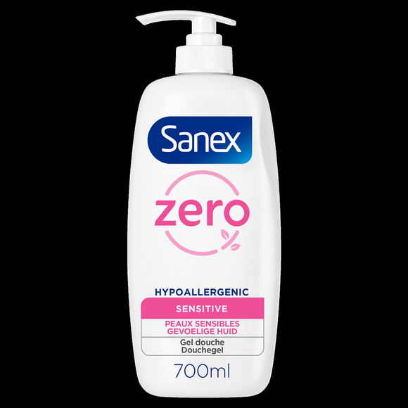 Gel douche SANEX Zéro Sensitive Peaux sensibles - pompe 700ml