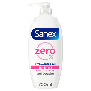 Gel douche Zéro Sensitive SANEX pompe 700ml