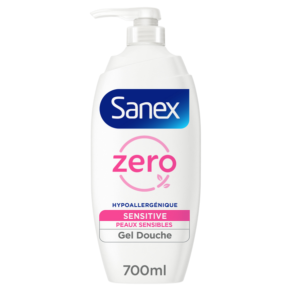 Gel douche Zéro Sensitive SANEX pompe 700ml