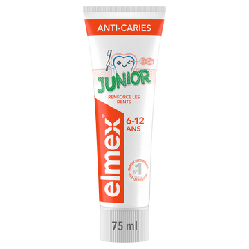 Dentifrice enfant Anti-Caries 6-12 ans ELMEX Kids - tube 75ml
