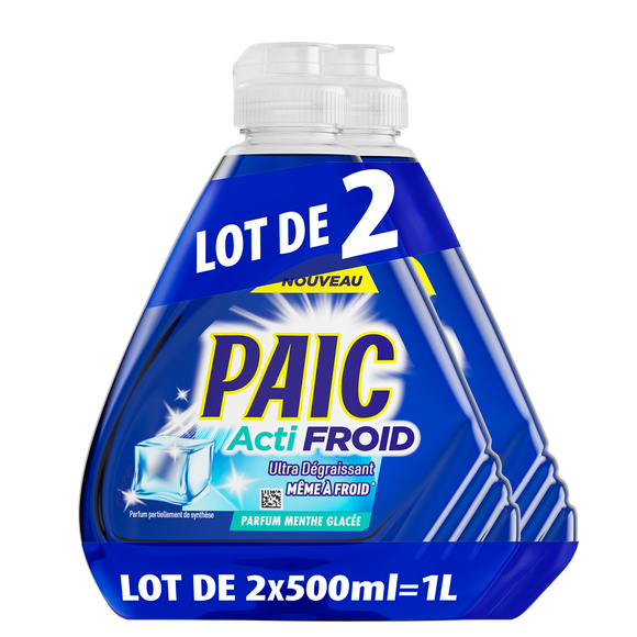 Liq vaiss.actifroid menthe PAIC 2x500ml