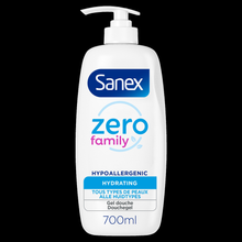 Gel douche SANEX Zéro Famille Tous types de peaux - Pompe 700ml