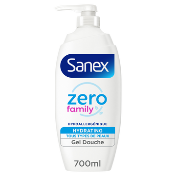 Gel douche Zéro Family SANEX pompe 700ml