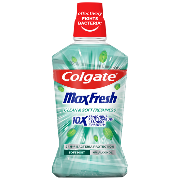 Bain de bouche Fresh Clean & Soft Freshness COLGATE Max 500ml
