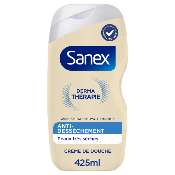 Gel douche SANEX Derma Thérapie anti-dessèchement Peaux très sèches 425ml